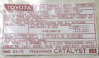 11298-74560 Toyota Genuine Plate Emission