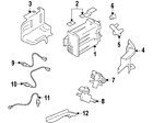 14954-jm00a Nissan Genuine Oem Vapor Canister Tray