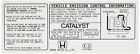 17277-plr-a00 Honda Label Emissions Genuine