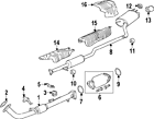 18310-t2f-a02 Honda Genuine Oem Finish Pipe