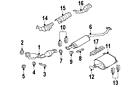 20074-3ub0a Nissan Infiniti Genuine Oem Center Pipe Spring 20074-3ub0a Nissan Infiniti Genuine Oem Center Pipe Spring