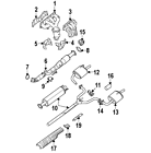 20651-ja000 Nissan Genuine Oem Rear Muffler Mount