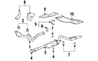 20779889 Gmc Genuine Oem Muffler Pipe Clamp