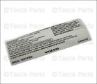 30714760 Volvo Brand New Genuine Oem Exhaust Emission Label Decal Xc