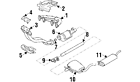 357-253-141-a Volkswagen Genuine Oem Front Muffler Clamp