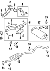 44300fg340 Subaru Genuine Oem Muffler