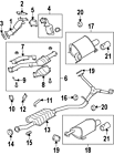 44300fg430 Subaru Genuine Oem Muffler
