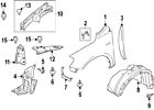 72325-57l00 Suzuki Genuine Oem Front Shield Bracket 72325-57l00 Suzuki Genuine Oem Front Shield Bracket