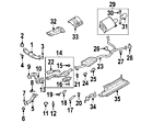 802008270 Subaru Genuine Oem Intermed Pipe Nut