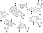 8k0-804-172 Audi Genuine Oem Heat Shield