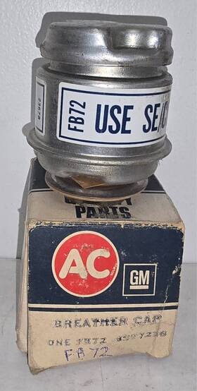 8997236 Acdelco Oe Service Fb72 Ac Delco - Motorad Mo76 Nos Breather Cap Free Shipping