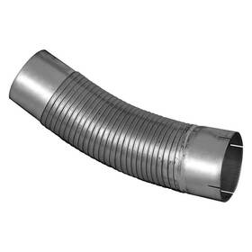24674 Ap Exhaust Dieseltech - Pre Cut Galvanized Steel Id-od Flex Hose 3 Inch Diameter 18