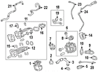 Bc3z-9e464-e Ford Genuine Oem Egr Tube Gasket