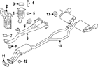 Bt4z-9450-a Ford Genuine Oem Muffler Pipe Gasket