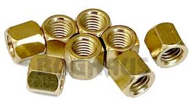 43-6051 Bughaus Vw Beetle Bug 1946 - 1977 8mm With 11mm Head Brass Nuts 8 Pcs Free Ship