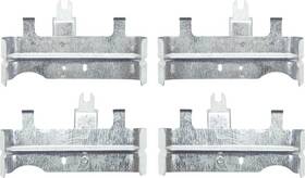 K0140 Classic Industries 1965-78 Chevrolet Spark Plug Wire Heat Shields Small Block 2 Piece Design 4