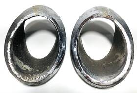 3892226 Corvette 3892225 1966-1967 Chevy C2 Pair Exhaust Bezels Oem Parts