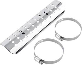 Cytgouperage1utfqps-02 Cytgouper Motorcycle Exhaust Pipe Protector Heat Universal Silver Cytgouperage1utfqps-02 Cytgouper Motorcycle Exhaust Pipe Protector Heat Universal Silver