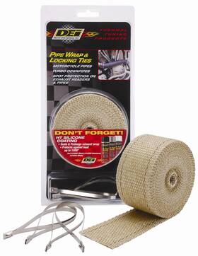 010122 Design Engineering 10122 Dei Exhaust Wrap 1200 Deg F Fiberglass Composite Tan 2