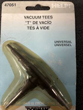 47051 Dorman/help Brand New -help Engine Parts - Vacuum Tee 47051 Dorman/help Brand New -help Engine Parts - Vacuum Tee
