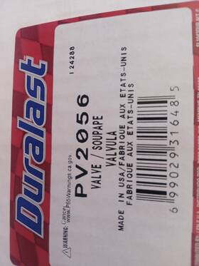Pv2056 Duralast Canister Purge Valve New Free Shipping