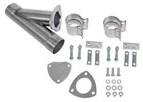 670128 Exhaust Cutout Manual Ss Polished Slip-fit Clamp On 2.50inch Diameter Each