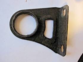 4186705 Fiat 850 Spider Coupe Sedan Rear Exhaust Mount Bracket Used