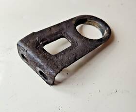 4186706 Fiat 850 Spider Coupe Sedan Front Exhaust Mount Bracket Near Flywheel Used