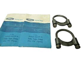 A9aa-5a231-a Ford Nos 55 57 Thunderbird Outlet Pipe Clamps A9aa-5a231-a Ford Nos 55 57 Thunderbird Outlet Pipe Clamps