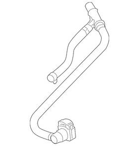 Ae8z-9b033-b Ford Genuine Vapor Hose