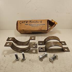 C4tz-5a231-e Ford Lot Of 2 Nos Oem 1964 - 1972 Truck Universal Exhaust Clamps