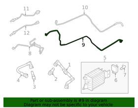 Jl3z-9d289-a Ford Genuine Evaporative Emissions System Lines Jl3z-9d289-a Ford Genuine Evaporative Emissions System Lines