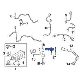 Br3z9f695a Ford Oe For Transit-350 15-24 Evaporative Emissions System Line Adapter