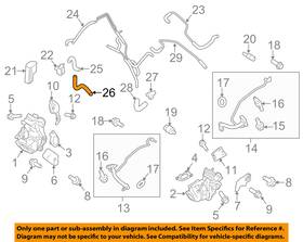 Bl3z-9e499-nd Ford Oem Turbocharger Turbo-control Line Pressure Connector Hose Bl3z9e499nd