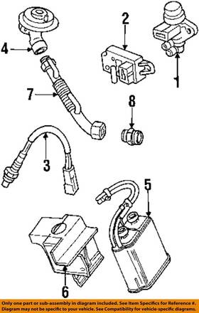 F1az9f485a Ford Oem 94-95 Crown Victoria Emission Components-connector