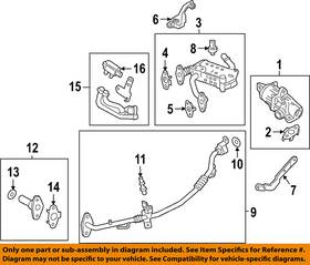 Jt4z9j460a Ford Oem 18-23 Bronco Sport Emission Components-pressure Sensor Jt4z9j460a Ford Oem 18-23 Bronco Sport Emission Components-pressure Sensor