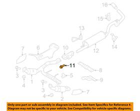 W713314s439 Ford Oem 09-23 Bronco Exhaust Components-front Pipe Bolt