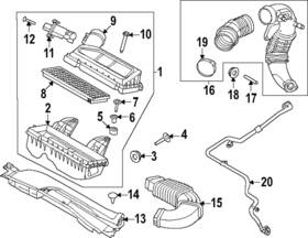 Pz1z-9g297-h Ford Genuine Vapor Hose