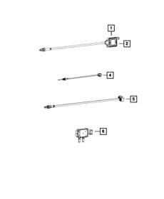 68085778ab Genuine Mopar Exhaust Temperature Sensor