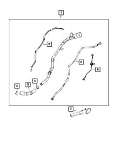 52029951aa Genuine Mopar Fuel Vapor Hose 52029951aa Genuine Mopar Fuel Vapor Hose