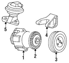 14100598 Gm Genuine Secondary Air Injection Pump Pulley