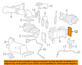 98065520 Gm Oem 11-23 Sierra 2500 Hd Turbocharger Components-outlet Pipe Gasket 98065520 Gm Oem 11-23 Sierra 2500 Hd Turbocharger Components-outlet Pipe Gasket