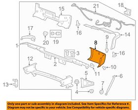 15284308 Gm Oem Rear Bumper-end Cap Right 15284308 Gm Oem Rear Bumper-end Cap Right