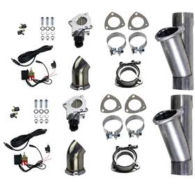 303530d Granatelli Motorsports Motor Sports For 3.0in Aluminum Mild Steel Electronic Dual Exhaust