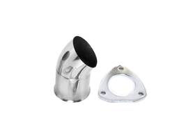 307530-s Granatelli Motorsports For 3.0in 304ss Turn Down With 3-bolt Flange And Gasket