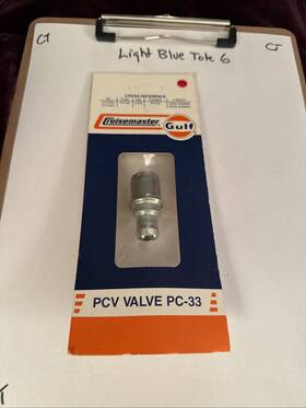 C6az-6a666a Gulf Oil Pc-33 Cruisemaster Pcv Valve Alt # Cv733c Fv156 C6az-6a666a Gulf Oil Pc-33 Cruisemaster Pcv Valve Alt # Cv733c Fv156