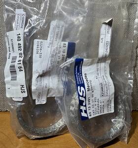 140-492-02-81-64 Hjs Mercedes Pair Sealing Rings 140492028164 New Oem 83132491