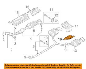 28795c1000 Hyundai Oem 15-18 Sonata 2.4l-l4 Exhaust-heat Shield Left