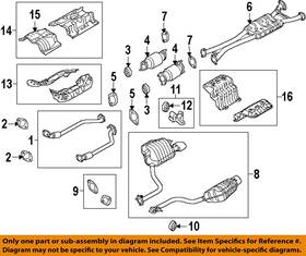 287953m000 Hyundai Oem 09-16 Equus Exhaust System Components-heat Shield 287953m000 Hyundai Oem 09-16 Equus Exhaust System Components-heat Shield