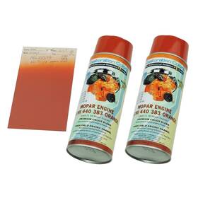 Inl30753 Inline Tube Spray Paint Engine Enamel Hemi 440 383 Orange High Temp 1966-71 Mopar Dodge 2pc